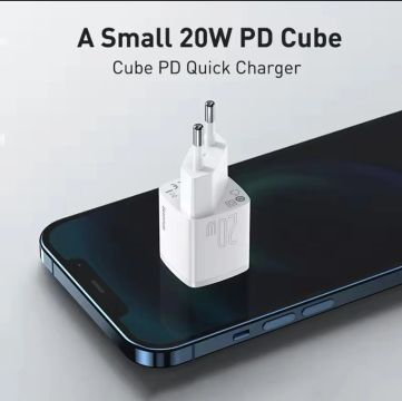 Carregador Rápido PD 20W - Cube Pequeno Entrega Grátis 