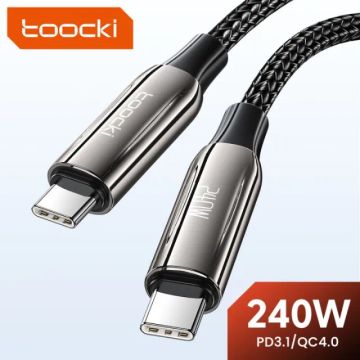 Cabo Carregador super rápido Tipo C 240W PD 3.1 Toocki