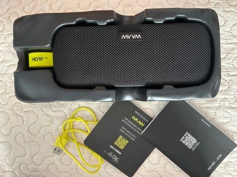 Caixa de som Bluetooth portátil alok 