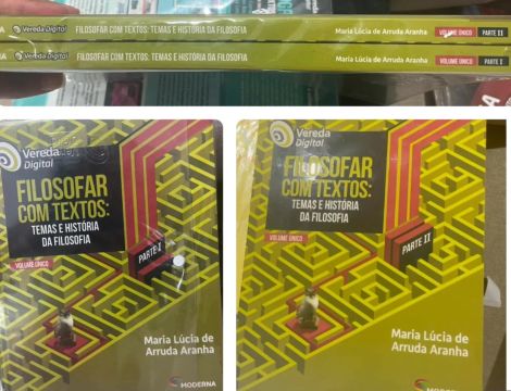 Livro Filosofar com Textos: Temas e História da Filosofia - Volume Único