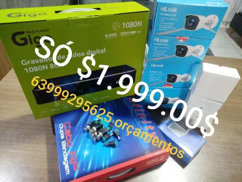 Orçamentos * Kit Segurança 4 Câmeras