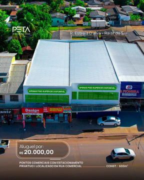 Aluga-se pontos comerciais em prédios localizados no bairro Raiar do Sol - Boa Vista/RR