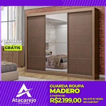 Guarda Roupa Casal Entrega e Montagem Grátis