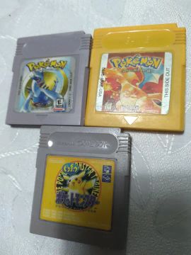 Pokemon red, silver e Pocket Monster Trainee. Game boy.