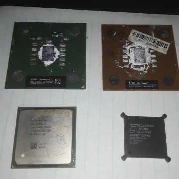 Diversos processadores AMD e Intel