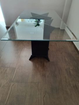 Mesa de vidro moderna para sua cozinha