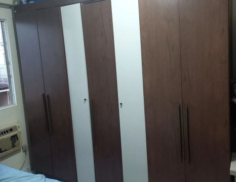 Guarda-roupa de casal 7 portas em madeira