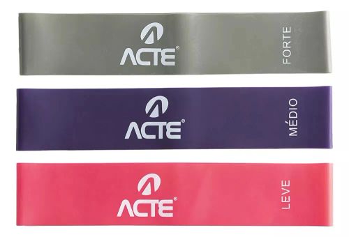 Kit de Elásticos de Resistência para Treino - 3 Níveis