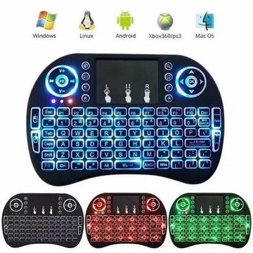Mini Teclado Led Luz Sem Fio Wireless Touch Pad Universal Pc