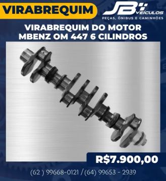 Virabrequim do Motor Mbenz OM 447 6 Cilindros