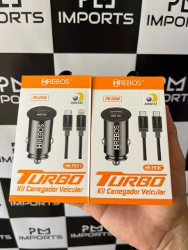 Kit carregador veicular Hrebos Anatel