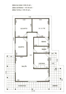 Projeto Terreno e Construção 106,41m2