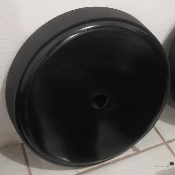 Par anilha 10kg concreto + emborrachado