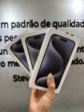 Loja - iPhone 15 Pro Max - 256GB - Titânio Preto - Seminovo