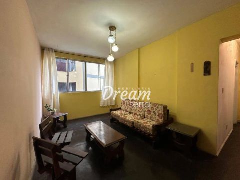 Apartamento com 1 dormitório para alugar, 44 m² por R$ 1.883,73/mês - Várzea - Teresópolis