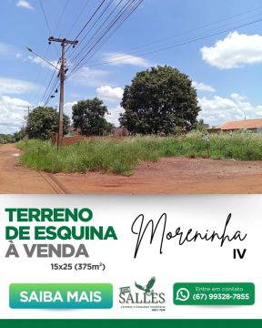 Terreno para venda com 375 metros quadrados em Vila Moreninha IV - Campo Grande - MS