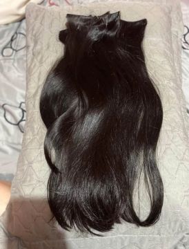 Mega Hair Preto Natural - 100% Humano - 50cm
