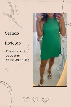 Vestido curto- Tamanho 38/40
