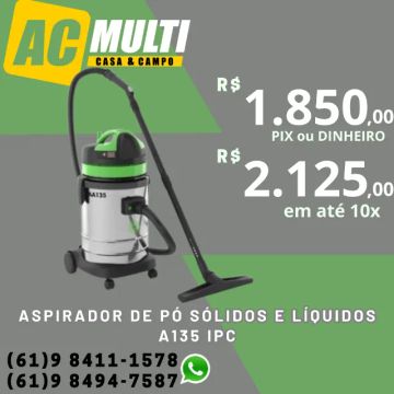 Aspirador de Pó sólidos e líquidos A135 IPC