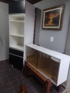 Armário de Cozinha Branco e Preto espelhado
