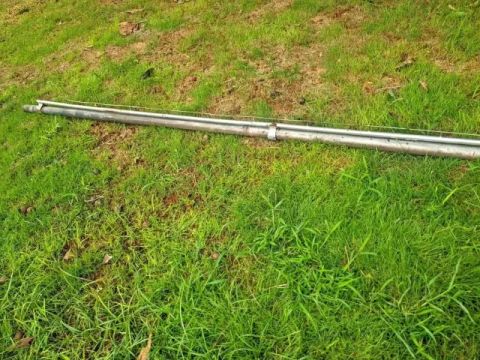 03 Poste de ferro de 6,4 metros ótimo para iluminação