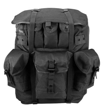 MOCHILA MILITAR PRETA - GRANDE CAPACIDADE - MODELO AMERICANO ALICE PACK