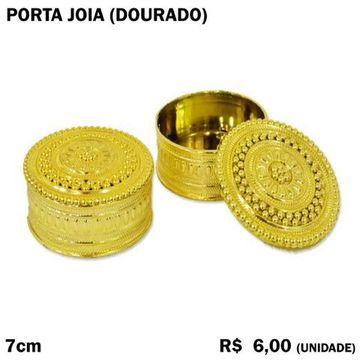 Porta Joia Dourado