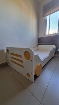 Cama Infantil Carrinho - Divertida e Confortável