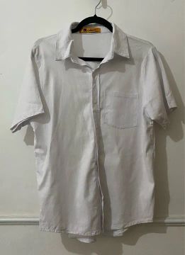 Camisa branca de linho 