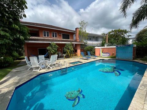 Casa de Condomínio com 5 quartos, Balneário Praia do Pernambuco, Guarujá - R$ 1.8 mi, Cod: