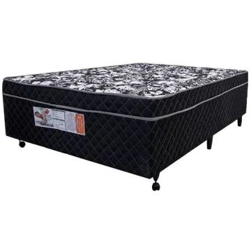  Cama Box Conjugado Casal Valência D33 Preto