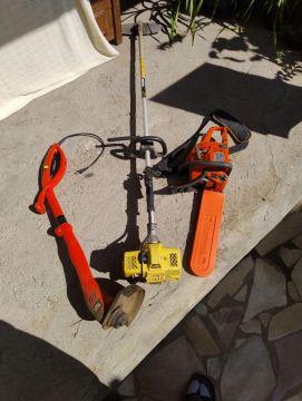 Roçadeira( black&Decker, eletro), roçadeira Vonder(gasolina) motoserra( husqvarna, gasoli)