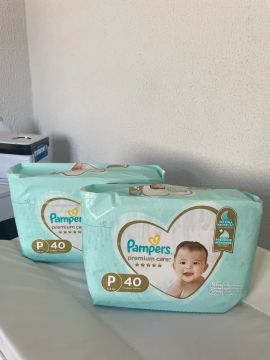Fraldas Pampers Premium Care P40 - Pacote com 40 unidades