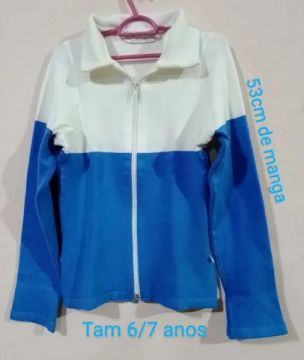 Casaco infantil Tam 6/7 anos bem quentinho (Leia a descrição abaixo)