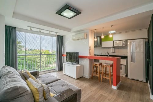 Apartamento mobiliado para alugar no Jardim Lindóia com 3 quartos (1 suíte)