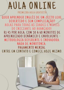 Aula de Inglês ONLINE - Primeira Aula GRATUITA