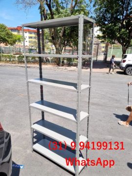 Nova! Entregue na Sua Porta e Frete Grátis BH - Estante Prateleira de Aço
