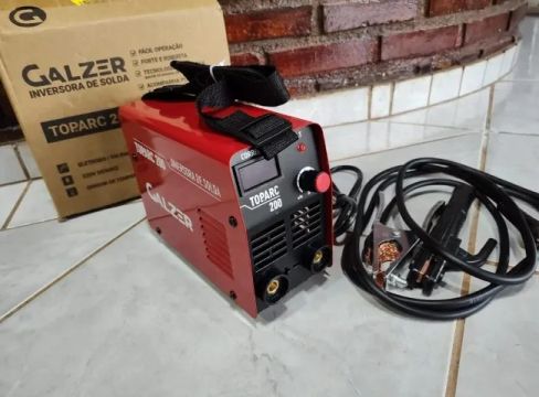 Máquina Inversora Solda Top Arc 200a 220v Galzer