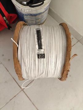 Cabo de 4mm bobina 900 metros  branco 