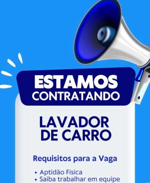 Vaga lavador Lavajato 