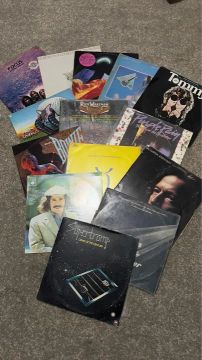 Coleção de Discos de Vinil de Rock 