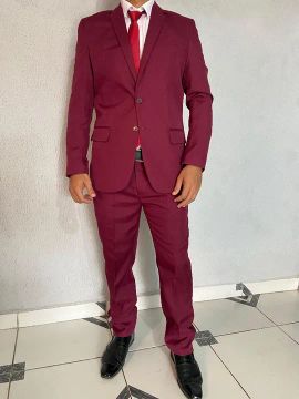 Terno Masculino Vermelho - (aluguel)