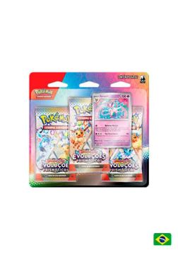 Evoluções Prismática - 3 Pacotes de Cartas Pokémon
