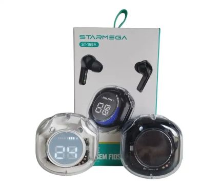 Fone de Ouvido Bluetooth Starmega ST-159A - Sem Fio - Novo