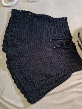 Shorts em crochê Tamanho G 