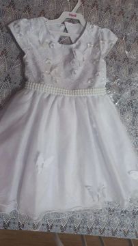 Vestido de Festa Infantil Branco