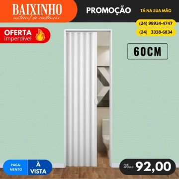 Porta de PVC Sanfonada 60CM