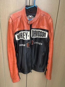jaqueta de couro legirima harley Tam G