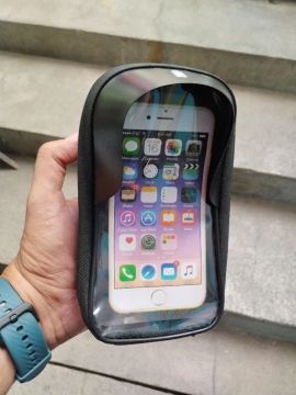 Suporte com viseira impermeável para Moto
