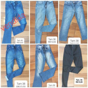 Lote de calças jeans